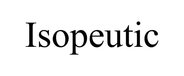 Trademark Logo ISOPEUTIC