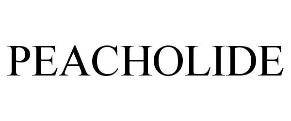 Trademark Logo PEACHOLIDE