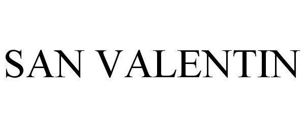 Trademark Logo SAN VALENTIN
