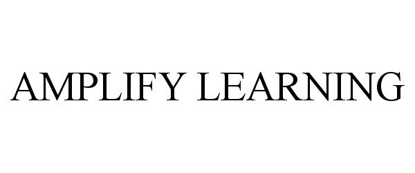 Trademark Logo AMPLIFY LEARNING