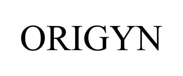 Trademark Logo ORIGYN