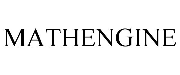 Trademark Logo MATHENGINE