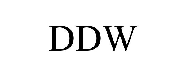 Trademark Logo DDW