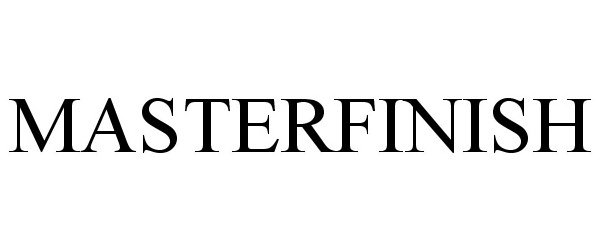 Trademark Logo MASTERFINISH