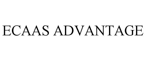Trademark Logo ECAAS ADVANTAGE
