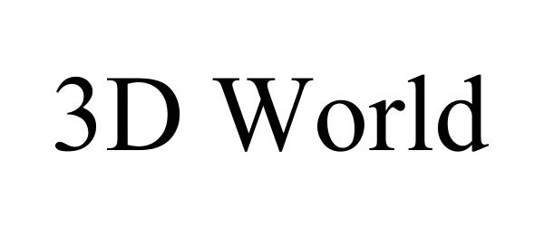 Trademark Logo 3D WORLD