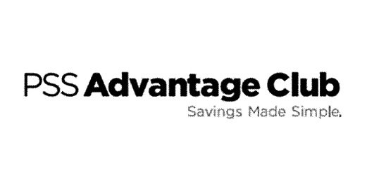 Trademark Logo PSS ADVANTAGE CLUB SAVINGS MADE SIMPLE.