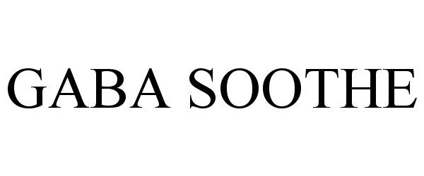 Trademark Logo GABA SOOTHE