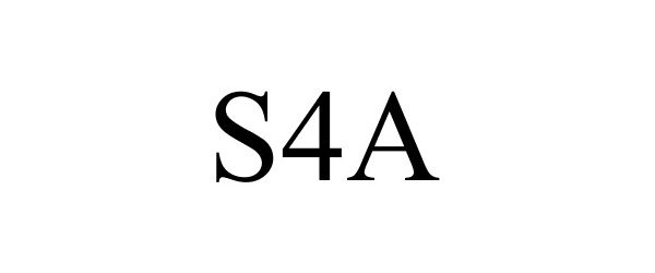 Trademark Logo S4A