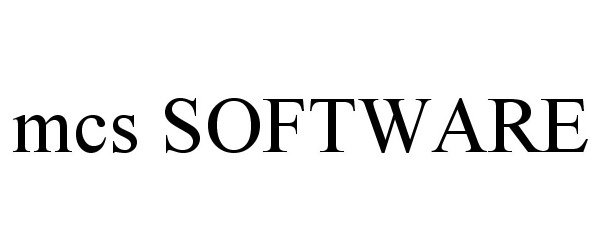 MCS SOFTWARE