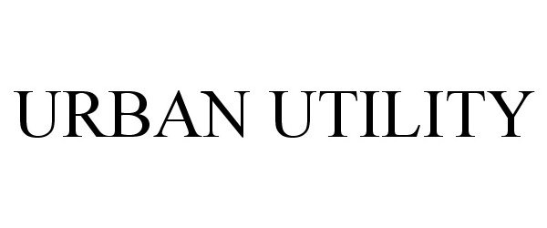 Trademark Logo URBAN UTILITY