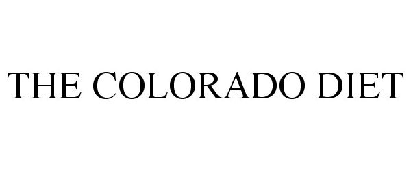 Trademark Logo THE COLORADO DIET
