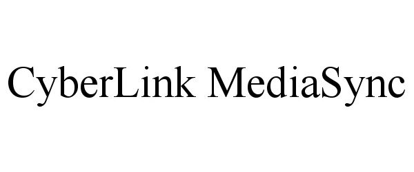 Trademark Logo CYBERLINK MEDIASYNC