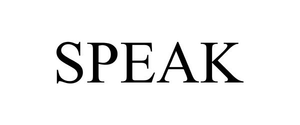 Trademark Logo SPEAK