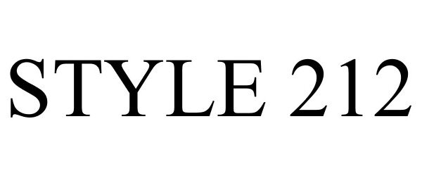 Trademark Logo STYLE 212