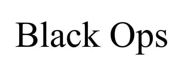 Trademark Logo BLACK OPS