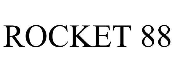 Trademark Logo ROCKET 88