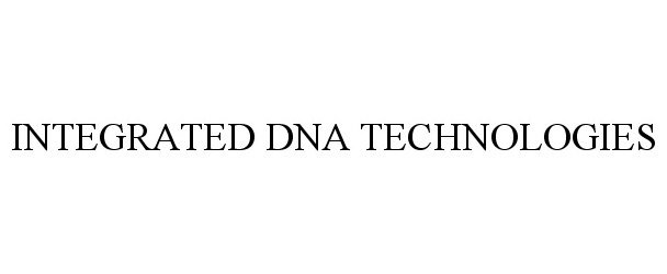  INTEGRATED DNA TECHNOLOGIES