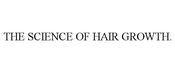 Trademark Logo THE SCIENCE OF HAIR GROWTH.