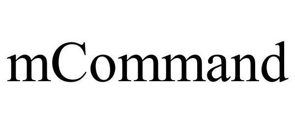 Trademark Logo MCOMMAND