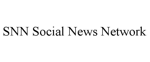 Trademark Logo SNN SOCIAL NEWS NETWORK