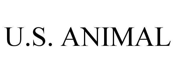 Trademark Logo U.S. ANIMAL