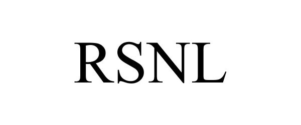 Trademark Logo RSNL