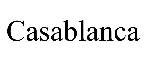 Trademark Logo CASABLANCA
