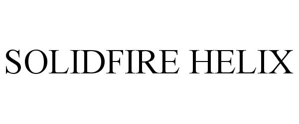 Trademark Logo SOLIDFIRE HELIX