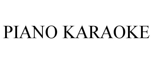 Trademark Logo PIANO KARAOKE