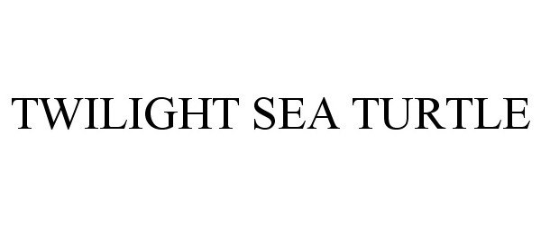 Trademark Logo TWILIGHT SEA TURTLE