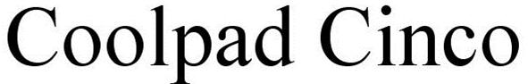 Trademark Logo COOLPAD CINCO