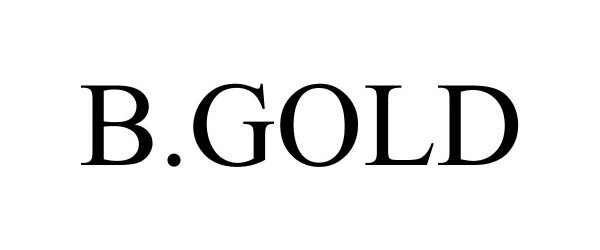 Trademark Logo B.GOLD