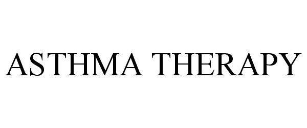 Trademark Logo ASTHMA THERAPY