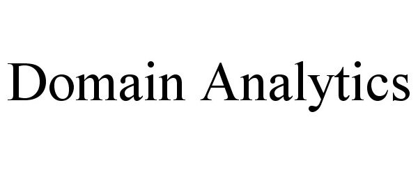 Trademark Logo DOMAIN ANALYTICS