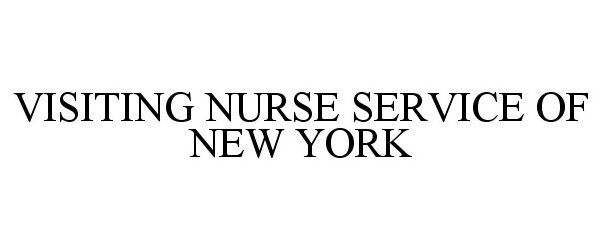  VISITING NURSE SERVICE OF NEW YORK