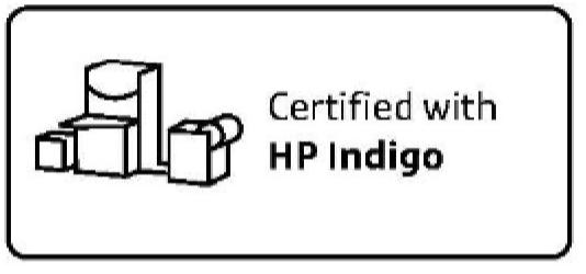 Trademark Logo CERTIFIED WITH HP INDIGO