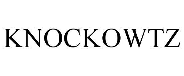 Trademark Logo KNOCKOWTZ