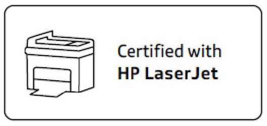 Trademark Logo CERTIFIED WITH HP LASERJET
