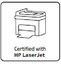 Trademark Logo CERTIFIED WITH HP LASERJET