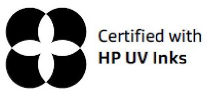 Trademark Logo CERTIFIED WITH HP UV INKS