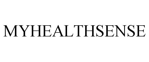 Trademark Logo MYHEALTHSENSE