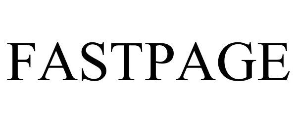 Trademark Logo FASTPAGE