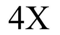Trademark Logo 4X
