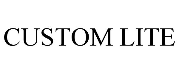 Trademark Logo CUSTOM LITE
