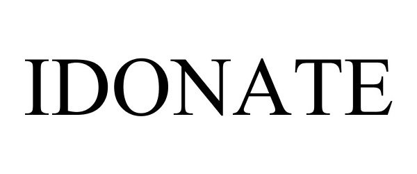 Trademark Logo IDONATE