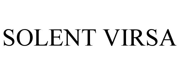 Trademark Logo SOLENT VIRSA