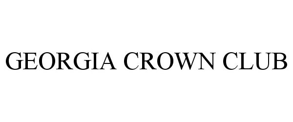  GEORGIA CROWN CLUB