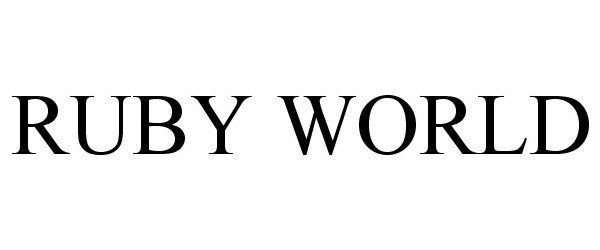 Trademark Logo RUBY WORLD