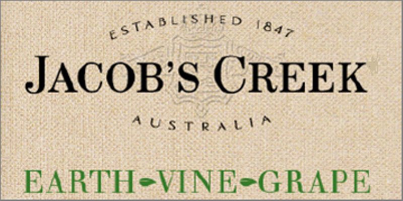  JACOB'S CREEK EARTH VINE GRAPE ESTABLISHED 1847 AUSTRALIA